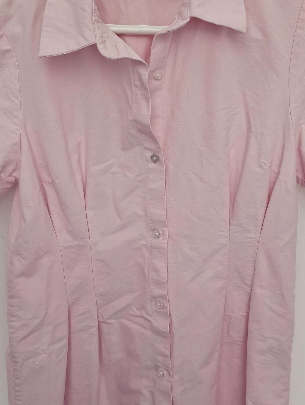 Simons Twik Pale Pink Casual Oxford shirt dress. Great summer dress. - Picture 6 of 11